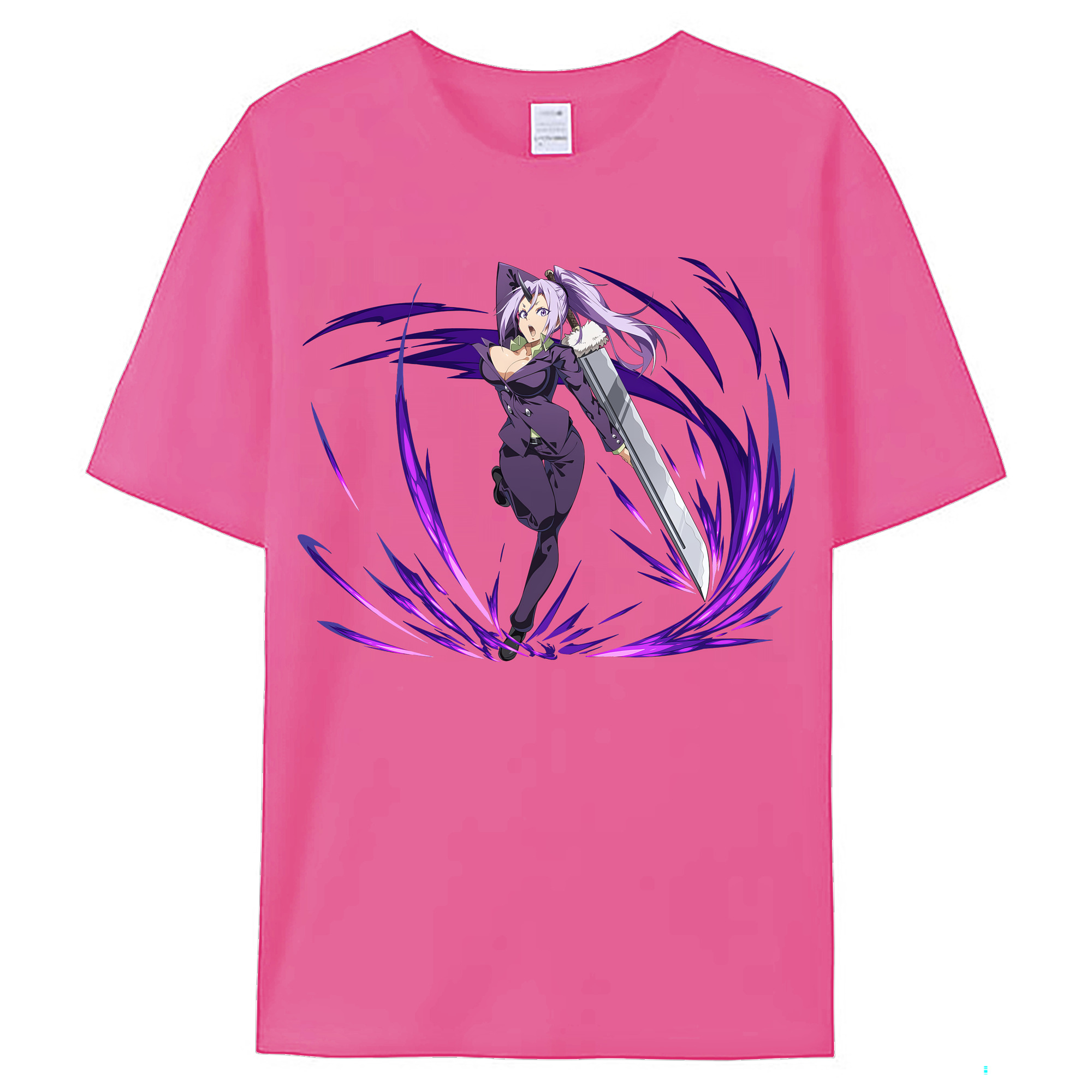 （画像用） 転スラ Regarding Reincarnated to Slime レディースカジュアルプリントTシャツ（綿100％）